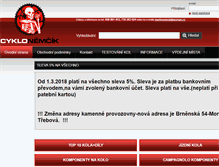 Tablet Screenshot of cyklonemcik.cz